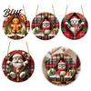 Cartoon Pattern Xmas Tree Supplies Double-sided Acrylic Christmas Hanging Ornaments Snowman/Penguin/Gingerbread Man/Santa Claus Party Goodies Pendant
