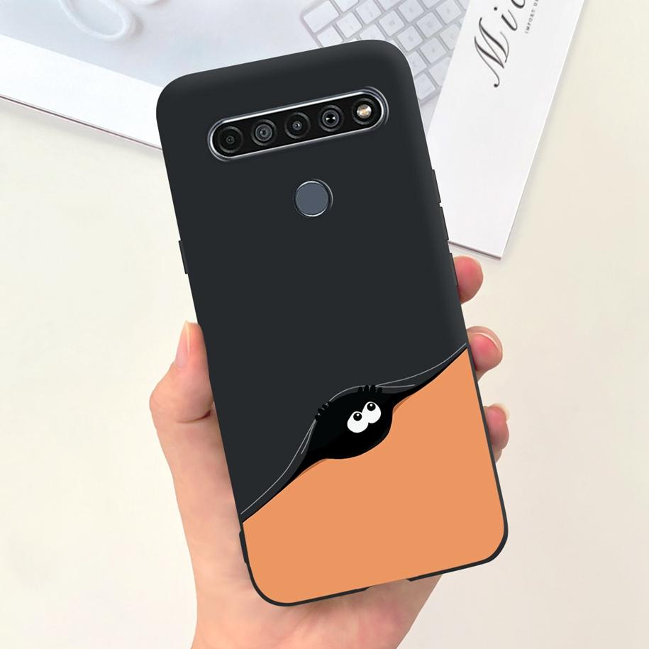 Para Funda LG K61 LMQ630EAW LM-Q630 Flor de Moda Suave Coque Fundas de Teléfono Para LG K61 2020 K 61 Cubierta Trasera de Silicona Para LGK61 Funda