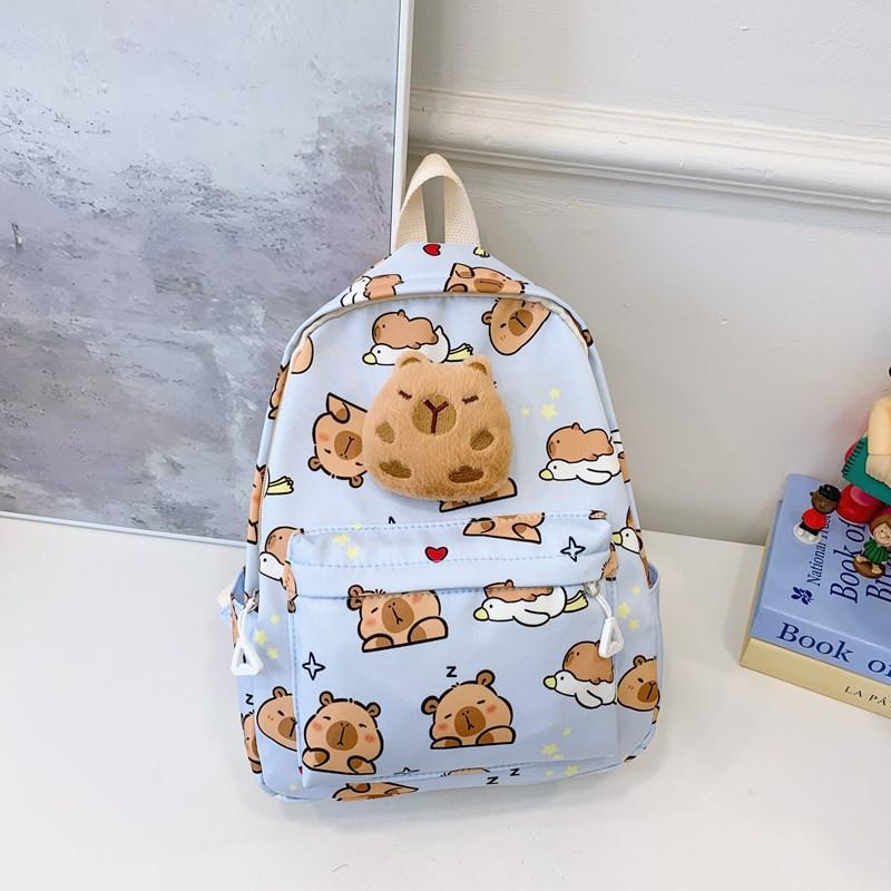 

Nylon Trendy Children Backpack Available In Blue Pink Gray Black And Purple Colors синій