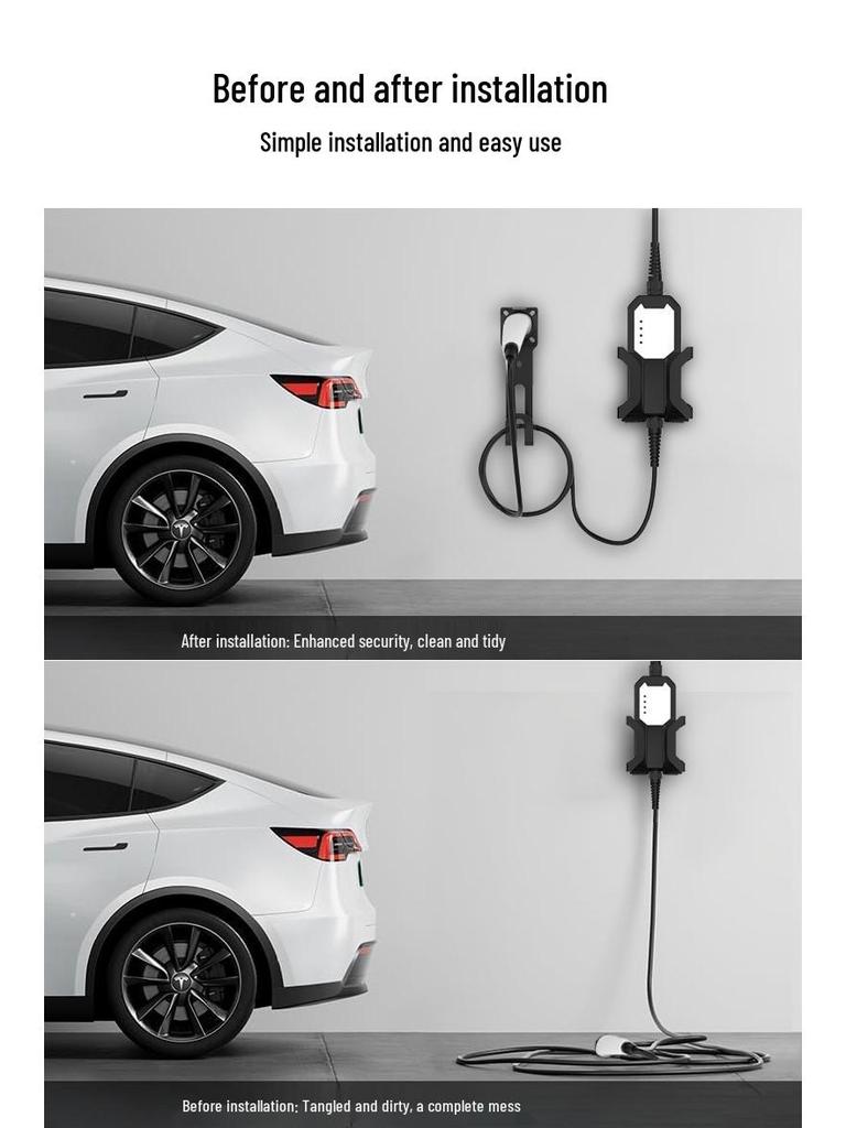 Universal Wall Mount for Tesla Model 3/Y Charging Gun - US Standard Holder