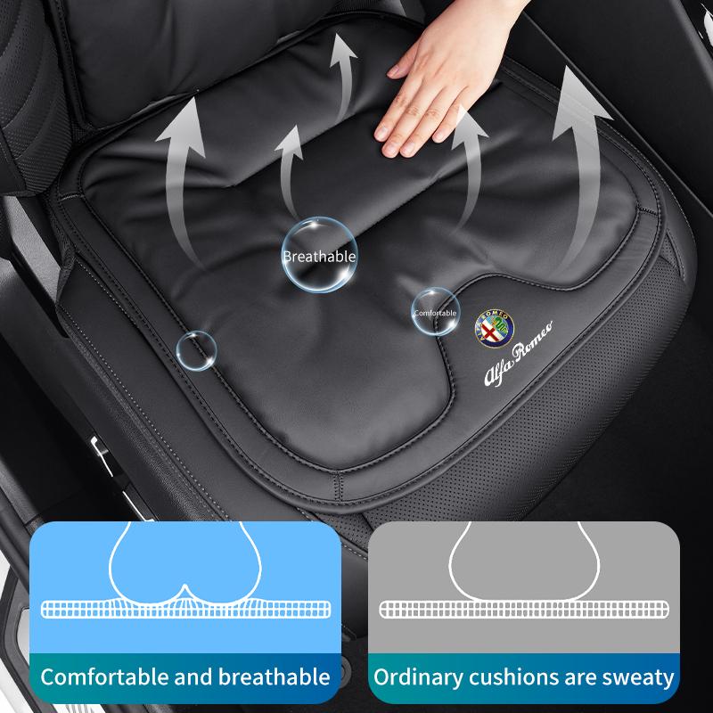 Universal Velour Car Seat Cover Leather Auto Backrest Protective Cushion For Alfa Romeo Giulietta 159 147 156 166 Mito Giulia GT