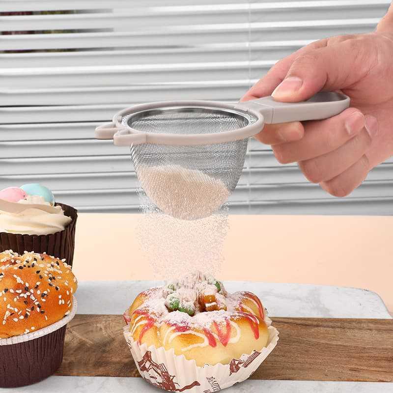 Stainless Steel Fine Matcha Strainer With Binaural 7.5cm Diameter Mini Fine Mesh Sieve Tea Strainers Coffee Flour Kitchen Filter
