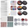 29pcs Nail Art Tool Kit Solid Gel Polish Glitter Sequins Sticker Nail Art Brush Set for Nail Artist