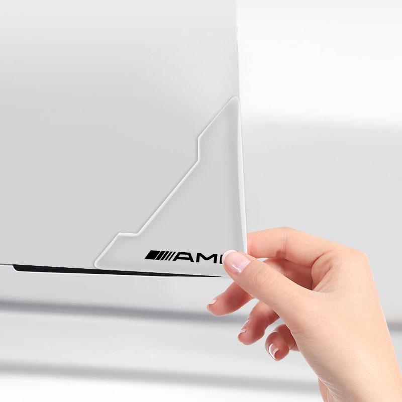 2Pcs Transparent Car Door Corner Cover Anti-Scratch Protection Sticker For Mercedes-Benz AMG C500 C200 C300 A B C E GLA CLA GLK GL ML GLE W204 W205