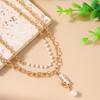 2pcs Fashion Summer Beach Shell Pendant Necklace for Women Girls Pearl Choker Necklaces Holiday Jewelry Gifts