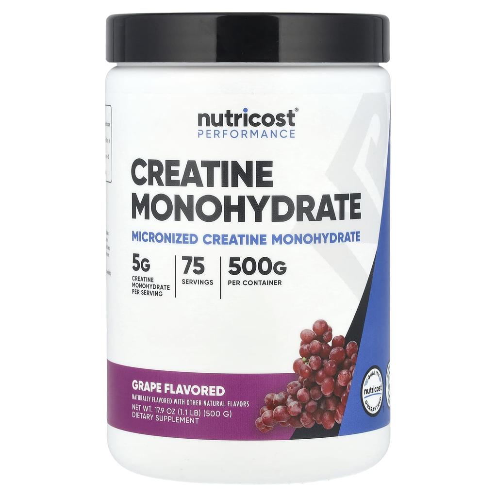 Athletic Performance, Creatine Monohydrate, Grape, 500G (1.1Lb)