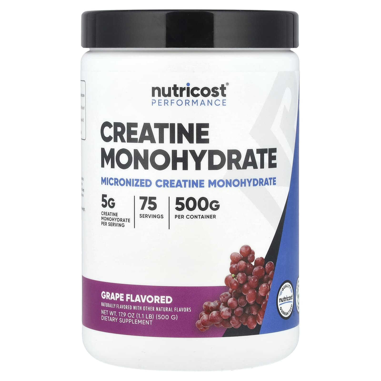 

Athletic Performance, Creatine Monohydrate, Grape, 500G (1.1Lb)