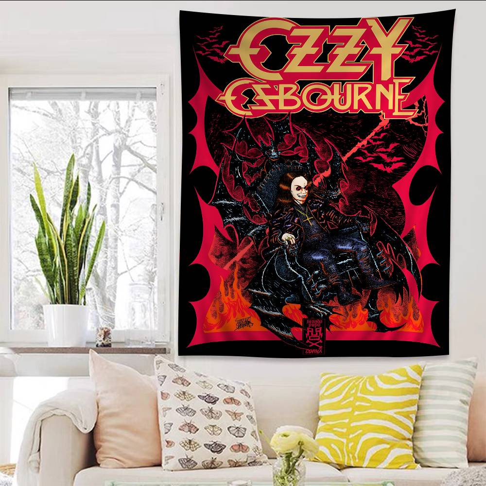 Rest Prince Of Darkness OOzzy OOsbourneS Colorful Tapestry Wall Hanging Hanging Tarot Hippie Wall Rugs Dorm Wall Art Decor