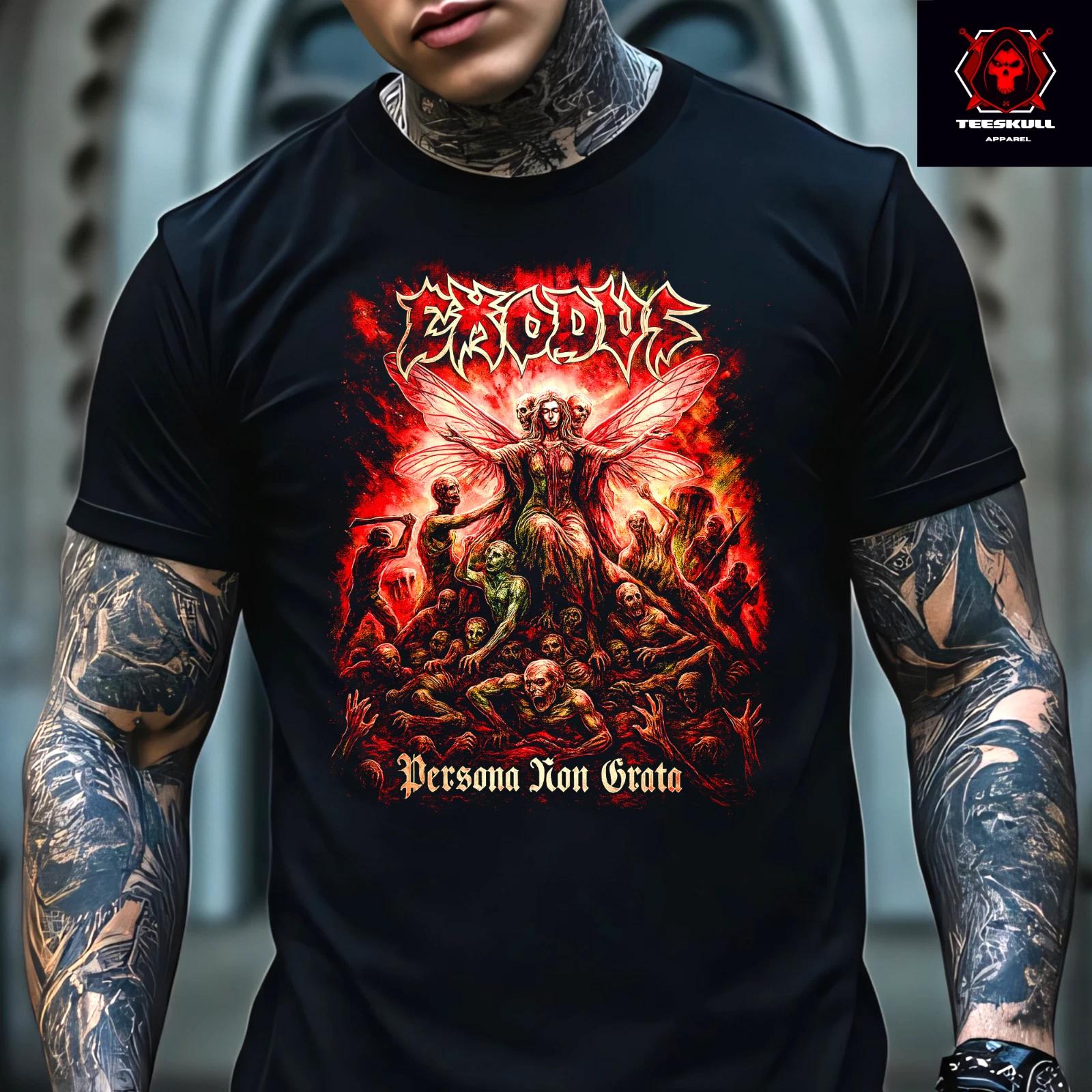 Exodus Persona Non Grata Heavy Metal Rock Band Unisex Premium T-Shirt 4XL