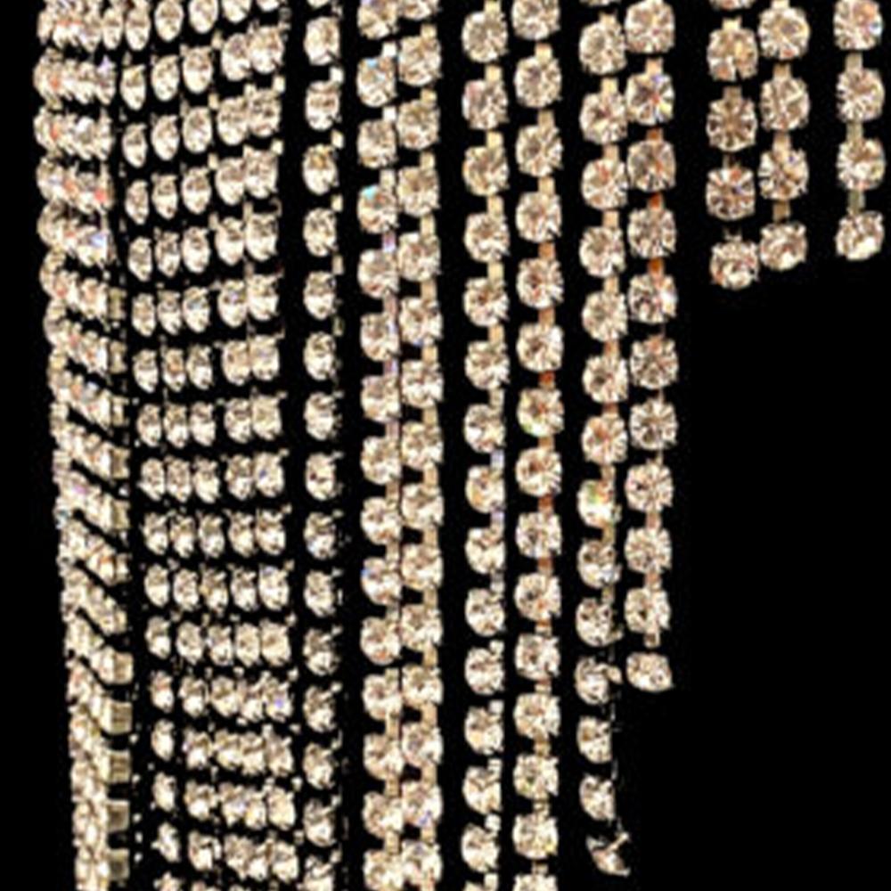 Exaggerated Fringe Hair Chain Accessories Braids Y2k Jewelry Shiny Nightclub Crystal New Headband Hat Bridal Headpiece