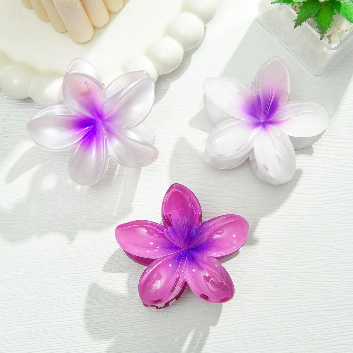 

3 шт. Милые летние заколки-крабы для волос с цветами для женщин, девушек, заколка-краб для хвостика, шпилька, пляжный головной убор, аксессуары для волос