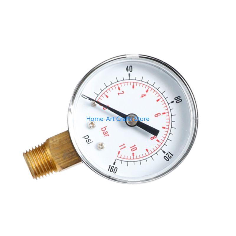 Y3NA Y50 Pressure Gauge 52mm 1/4 BSPT Vertical 15,30,60,100,150,300 PSI Durable