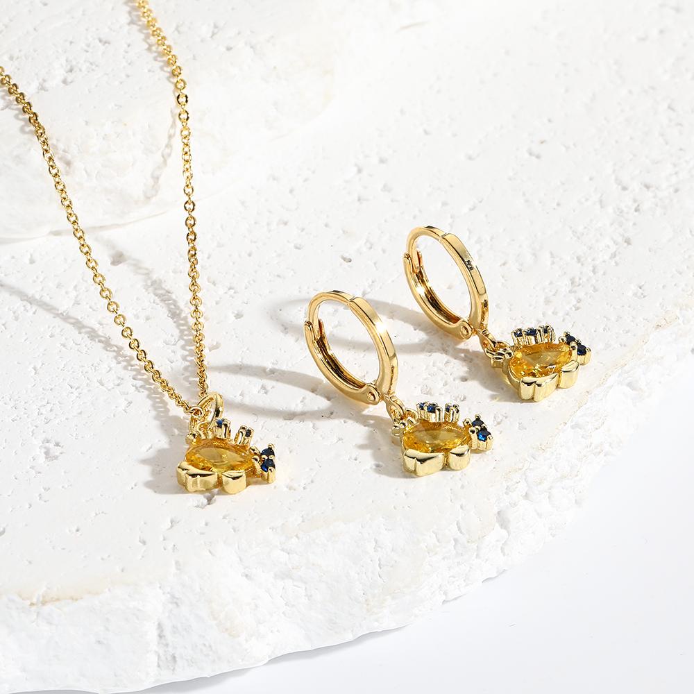 

Mix Style Ins Fashion Multi Element Zircon Cute Cartoon Pendant Chain Necklace For Women Girls Charms Necklace Jewelry Set Gift