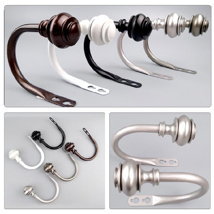 Metal Curtain Tiebacks, 2Pack  Holders for Secure and Neat Drapery Display