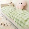 Special-Shaped Bunny Cashmere Leather Sofa Cushion Winter Plush Cushion Non-Slip Cover Cover Cloth