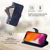 For iPhone 17 Pro Max PU Leather Cases with Zipper Pocket Wallet Phone Cover Stand