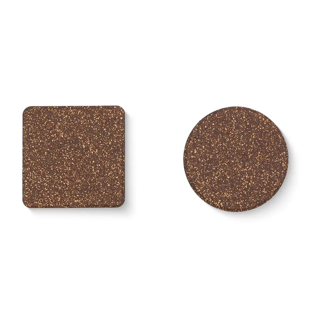 Round Cork Coaster for Coffee Non-slip and Heatproof Heat Insulation Cup Mat  Natural Wood Accessory Kitchen Countertop