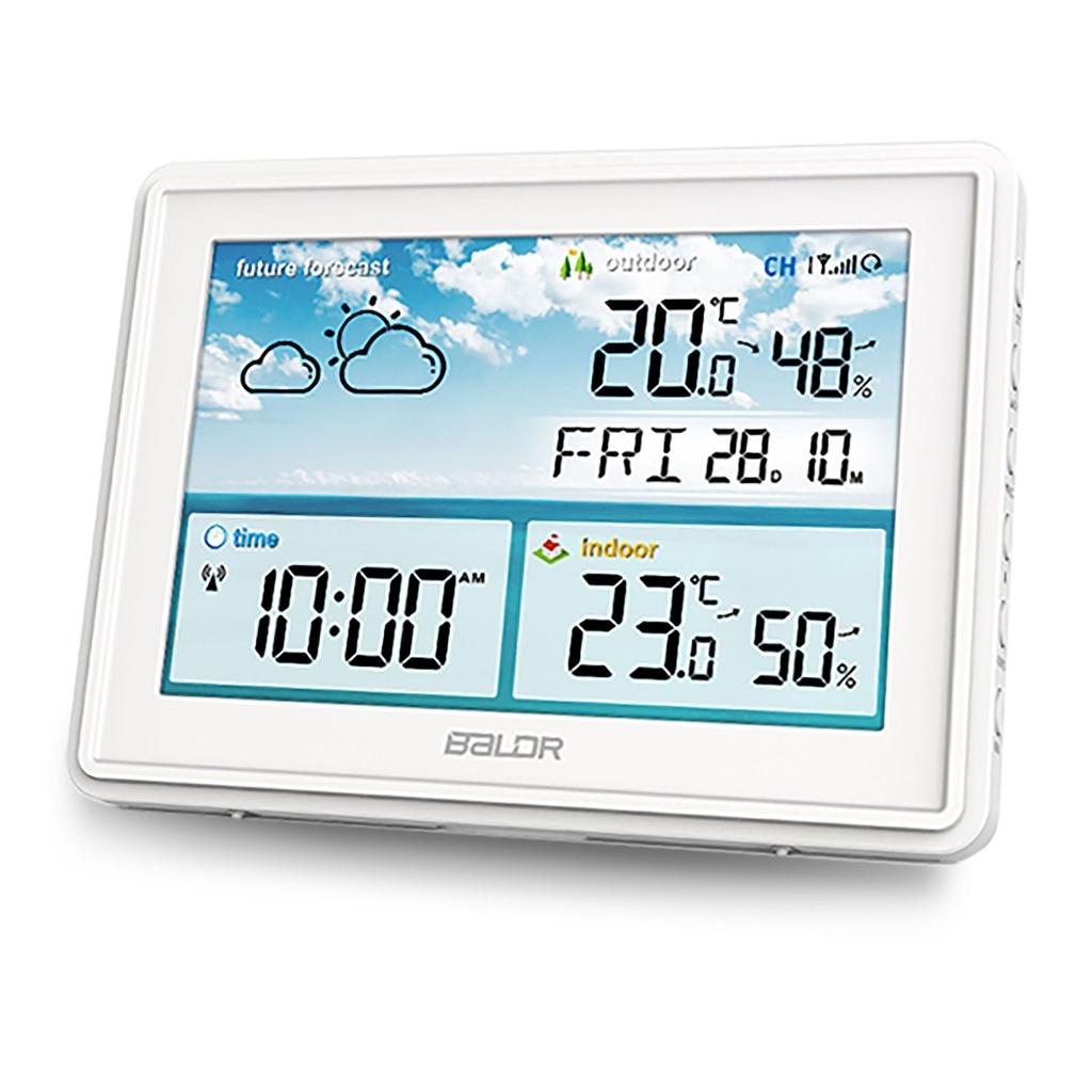 Wetterstation Mit Display Bd-909 Weiß