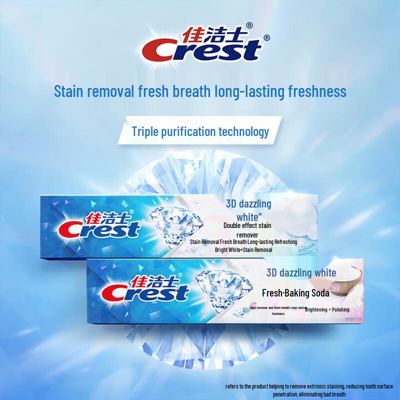 Crest 3D White Rose Salt Whitening Toothpaste