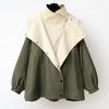 New Arrival Korean Style High-end Women's Fashion Casual Pop-Up Workwear Coat Mid-length Tailored Windbreaker with Waist Tie