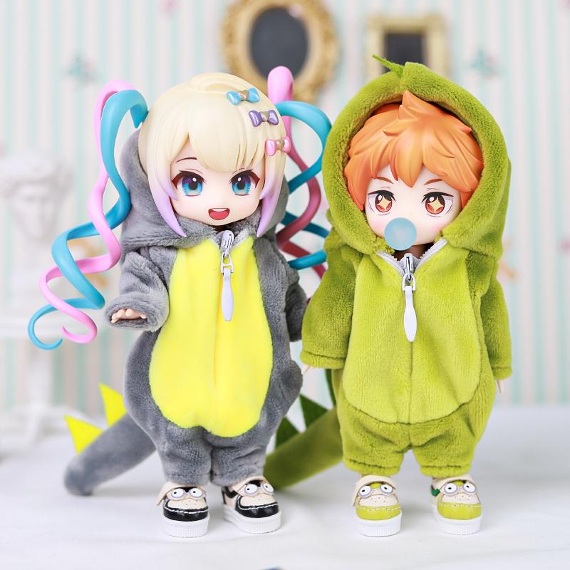 Boneca OB11 Dinosaurus Animal Monstro Pop Roupas Para Ob11 Obitsu 11 Molly Gsc 1/12 Bjd Boneca Acessórios Roupas Roupas Bjd
