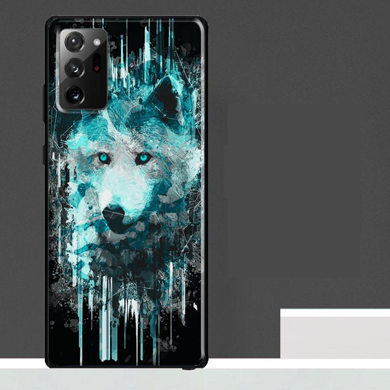 Wolf Howls Art Case For Samsung Galaxy S25 Ultra S23 S22 S21 S24 Ultra S9 S10 S20 Plus S25 FE Phone Cover