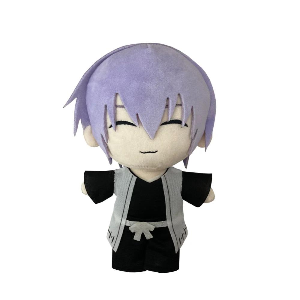 Anime Plush Doll Aizen Sousuke Zaraki Kenpachi Plushie Kuchiki Byakuya Kurosaki Ichigo Plush Toy Cosplay Soft Stuffed Pillow Gif