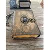 Handmade Stylish Leather Journal Tripal Moon Vintage Decle Paper Journal Office Diary Gift for Him/School Diary Father Day Gift
