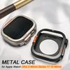 Aluminiumlegeringsfodral för Apple Watch Ultra 3/2 49 mm Metalliskt Skyddsskal för Iwatch Series 11 10 46 mm Hård Bumperram