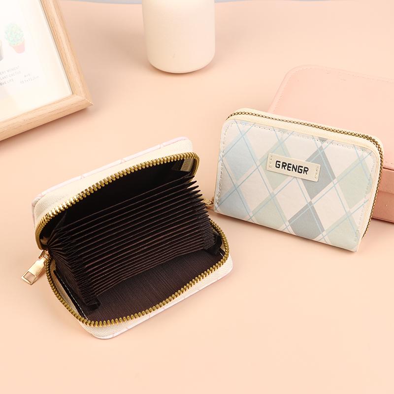 Cute Women'S Short Wallet Brief Purse For Women Card Wallet Pu Girls Students Pocket Zipper Key Bag Cartoon Handbag Card Holder