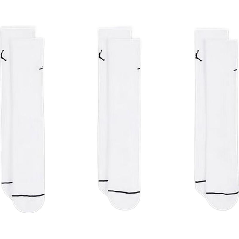 Jordan Embroidered Logo Mid-Calf Sports Socks (3-Pair Pack) S