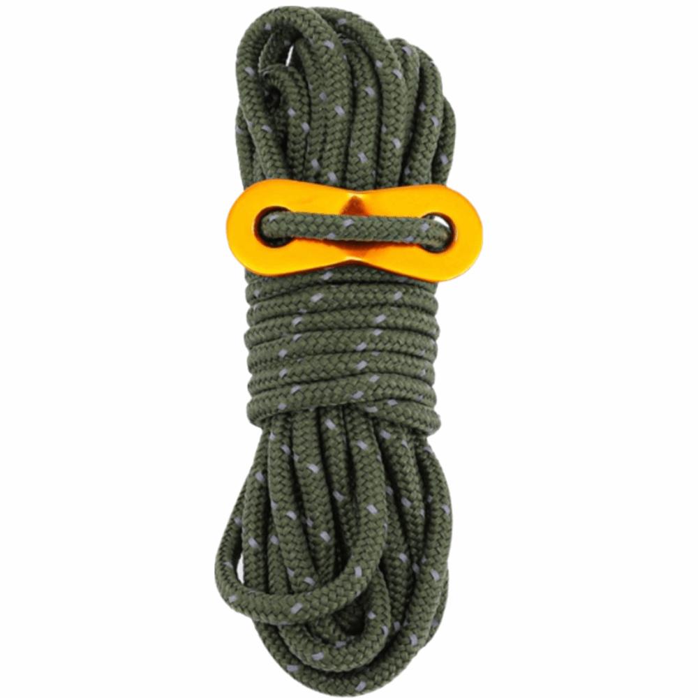 8 Pcs Polyester Reflective Tent Ropes with Aluminum Alloy Buckle Guy Lines  Backpacking