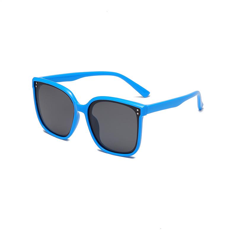 Children's Large Retro Silicone Polarized Sunglasses - UV Protection for Boys and Girls