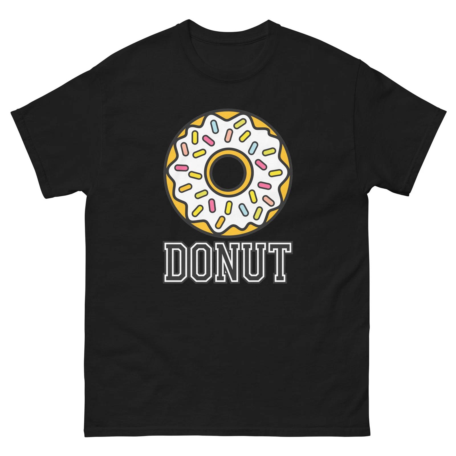 Donut Lover Food Image Cartoon Funny T-Shirt Shirt S