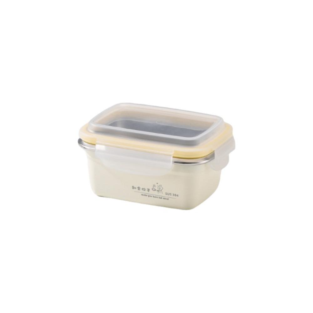 Square Stainless Steel Lunch Box Airtight Fridge Food Box Multi-Purpose Air Exhaust Crisper  Picnic