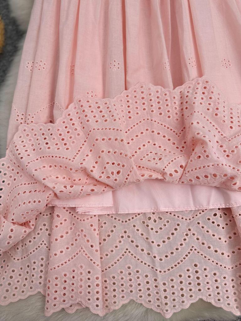 European & American Lace Patchwork A-line Midi Skirt - Classic, Versatile & Stylish