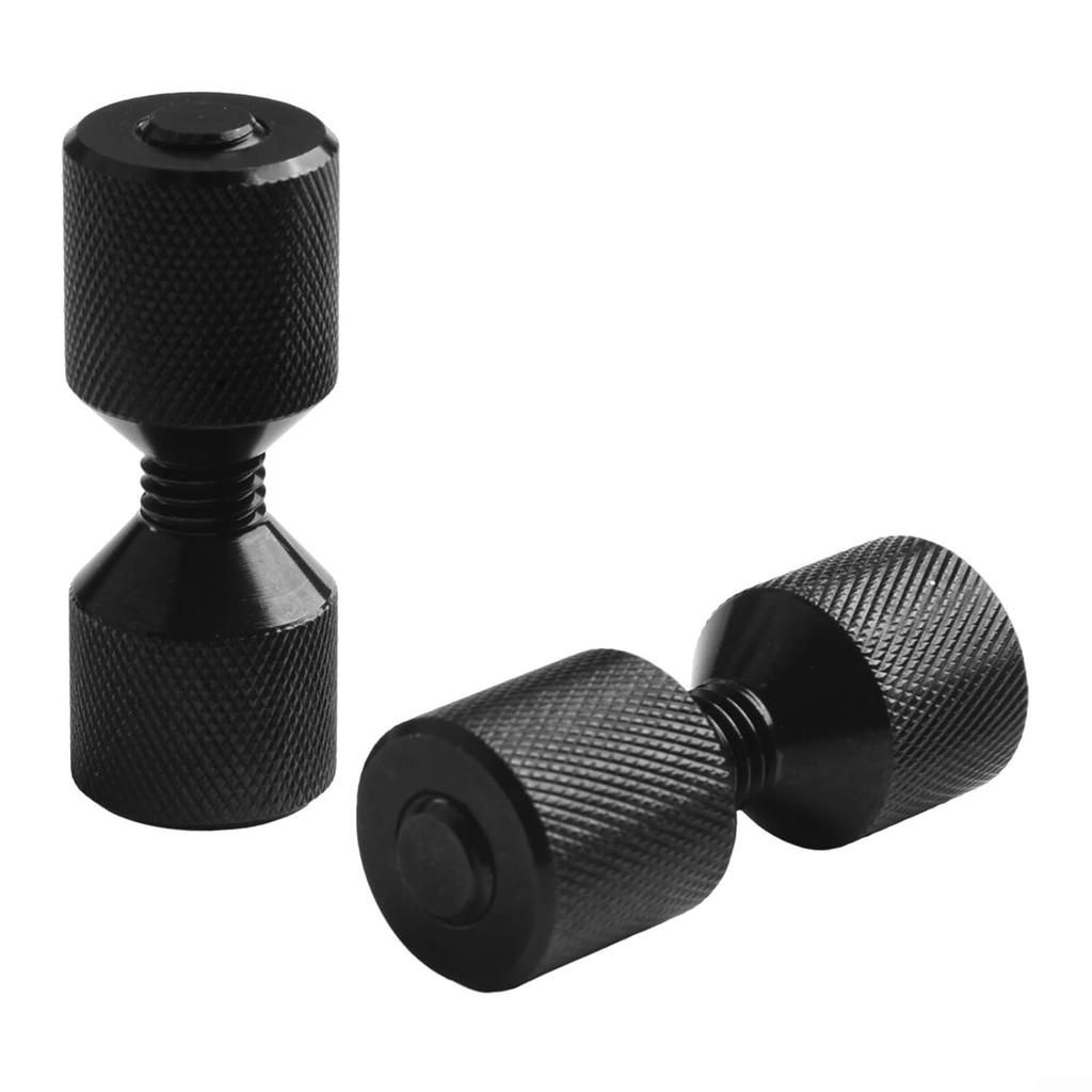 Two Hole Pins Set, Pack of 2 Aluminium Flange Two Hole Pins 1-1/8” Two Hole Alignment Pins & 1-5/8” Detachable Flange Double Hole Pins