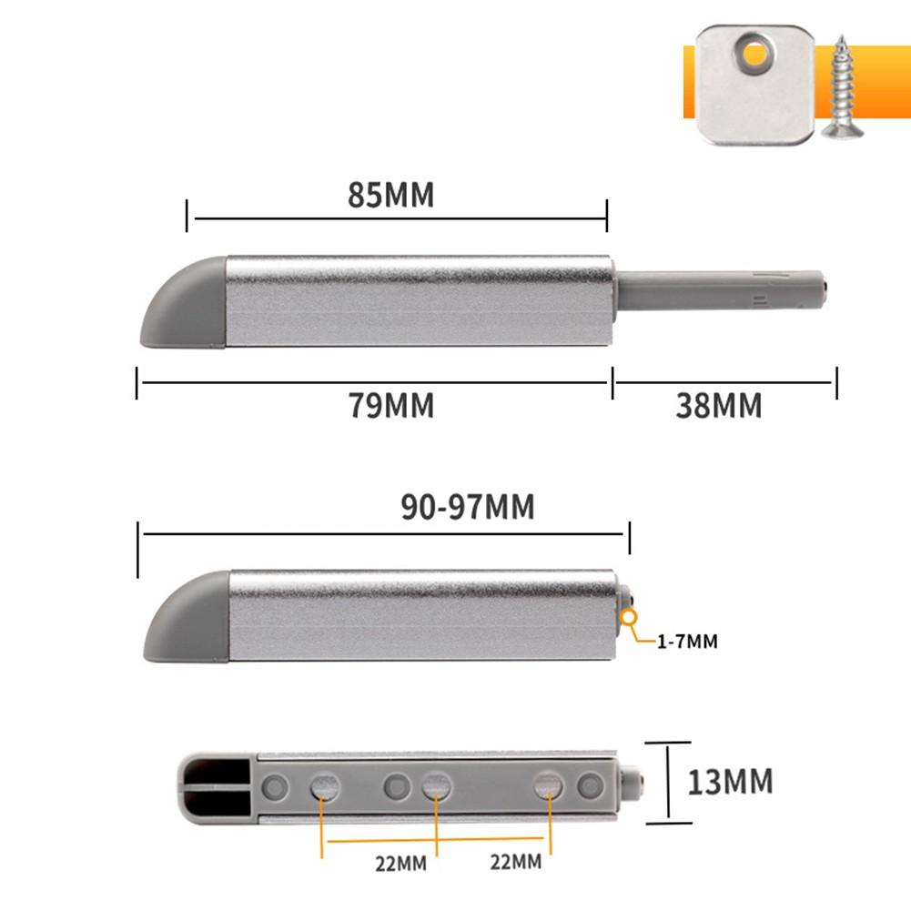 

1 Pc Push To Open Cabinet Hardware Magnetic Push Latches For Cabinets Door Release Touch Latch With Magnet For Home Furniture серебряный