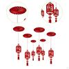 6x Year Ceiling Decorations Sturdy Lightweight Spring Festival Decor for Party Dining Room