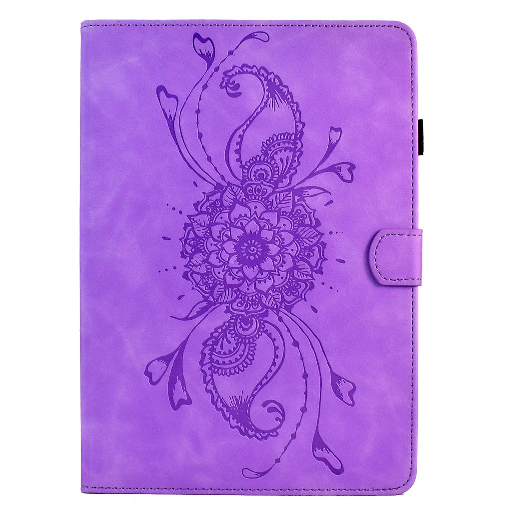 For Samsung Galaxy Tab A8 10.5 (2021) X200/X205 Case Mandala Imprinted Leather Tablet Cover with Card Slots