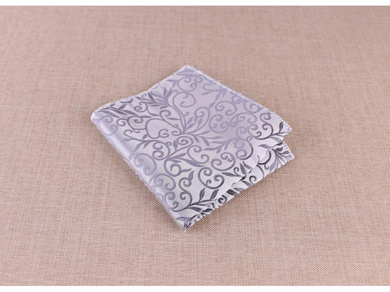 Men's Pocket Square: Customizable Logo Pattern Handkerchief for Gentleman, Evening Accessories