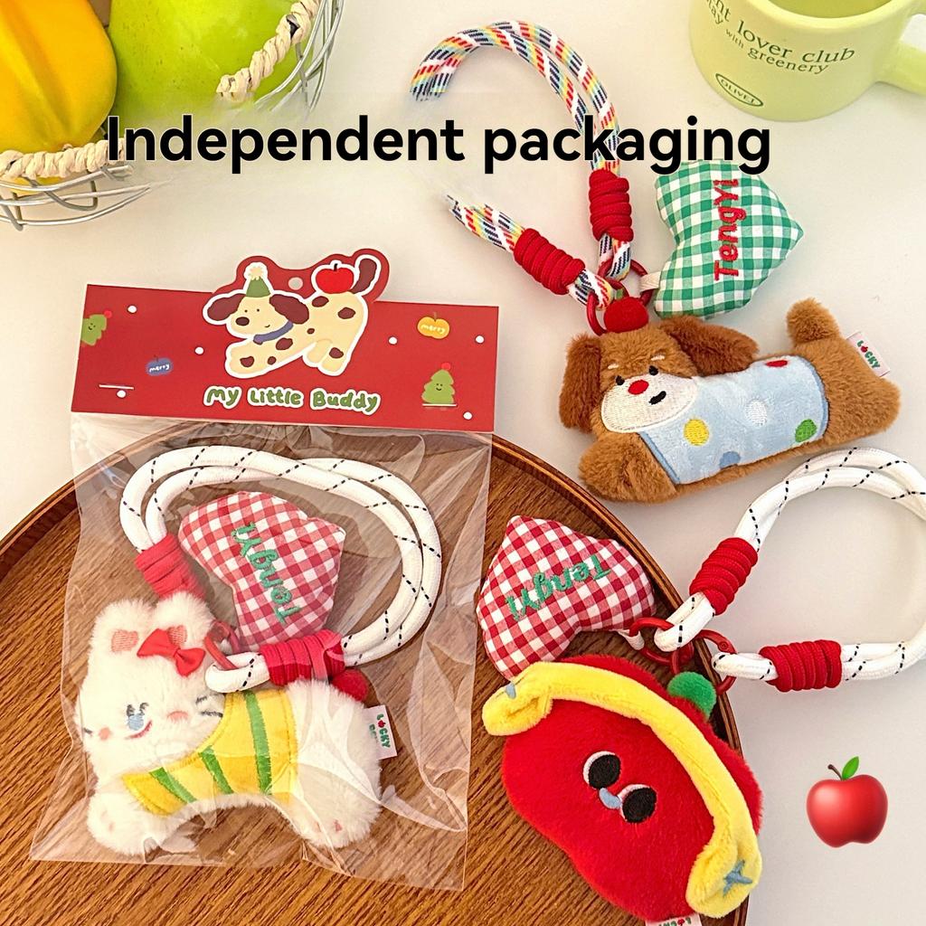1/3 Pcs Creative Cute Cute Cartoon Doll Pendant Pendant Backpack Versatile Hanging Rope Pendant Keychain