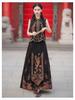 2025 Women's Ethnic A-line Skirt with Phoenix Embroidery