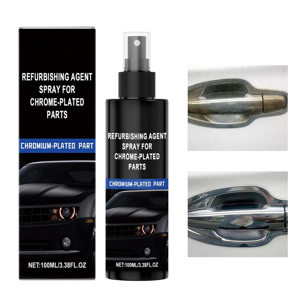100ml Automotive Maintenance Liquid Chrome Refurbishing Agent Spray Refurbishing Agent Spray For Chrome Plated Parts
