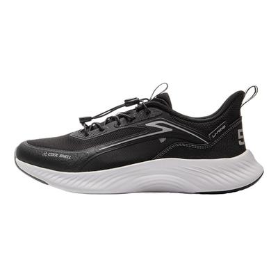 Li Ning Kids Sports Lifestyle Series Simple Comfortable Fashion Versatile Breathable Low-Top Casual Shoes Kids Sneaker Black Asphalt-Gray YKCV050-1