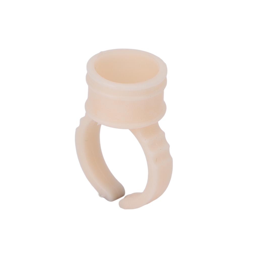 100pcs Eyebrow Lip Tattoo Ink Cup Holder Silicone Microblading Pigment Eyelash Extension Glue Ring Cup