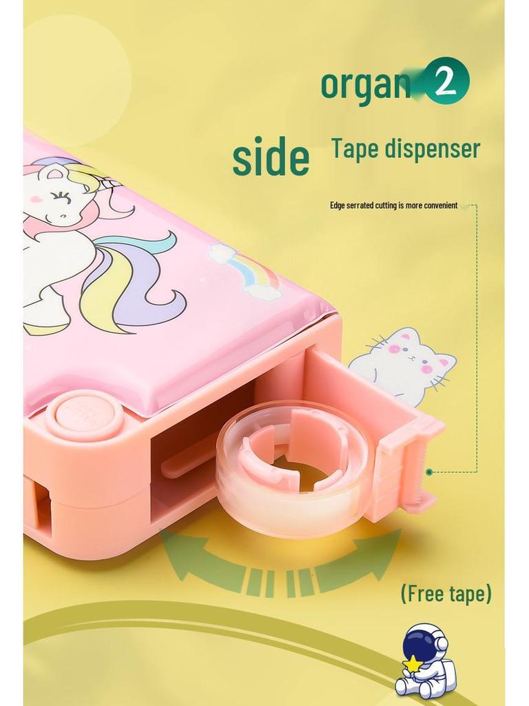 Multifunctional Large Capacity Double Layer Children's Pencil Case for Boys and Girls - Cute Plastic Box