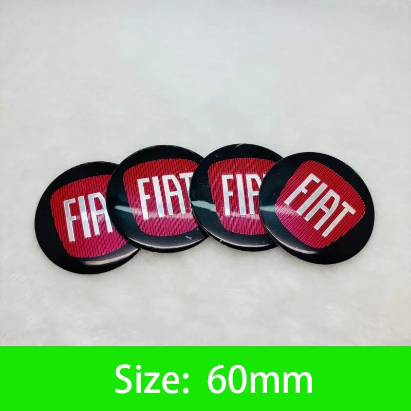 56-65mm Car Wheel Center Hub Cap Emblem Sticker Accessories For Fiat Abarth 500 Tipo FR Punto Ducato Stilo Palio Pondo Bravo
