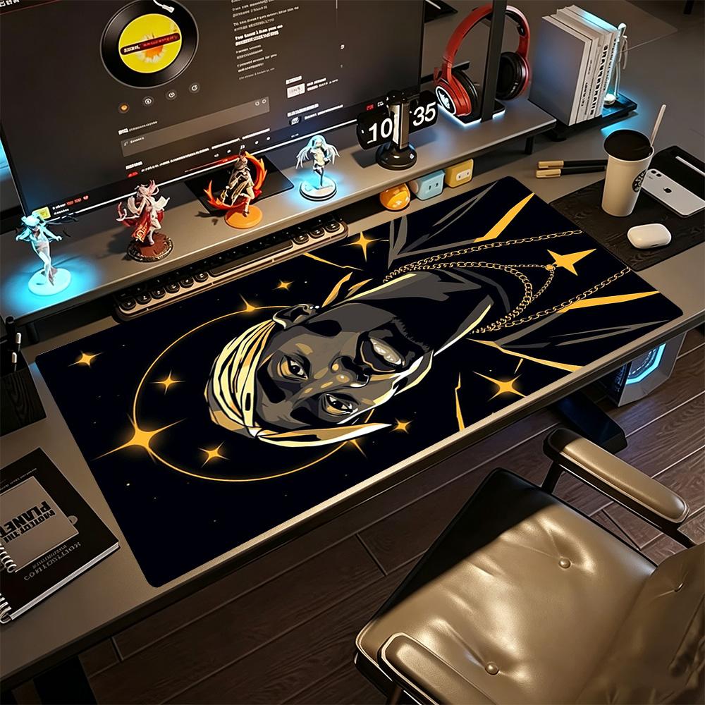 2pac Gaming Mouse Pad Desk Mat Study Desk Mat Non-Slip Rubber Bottom Office Desk Accessory