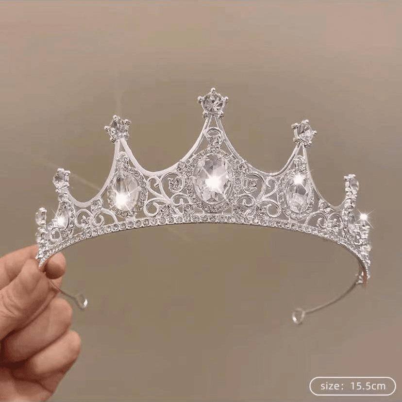 New Rhinestone Crown Bridal Wedding Headdress Lolita Female Princess Birthday Hair Accessories Alloy Full Diamond Crown